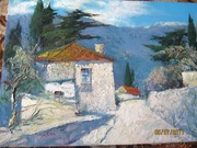Раритетная картина Старая Ялта.