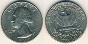 Монета Quarter Dollar,  Liberty 1996 перевертишь